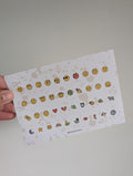 Emoticon sticker sheet