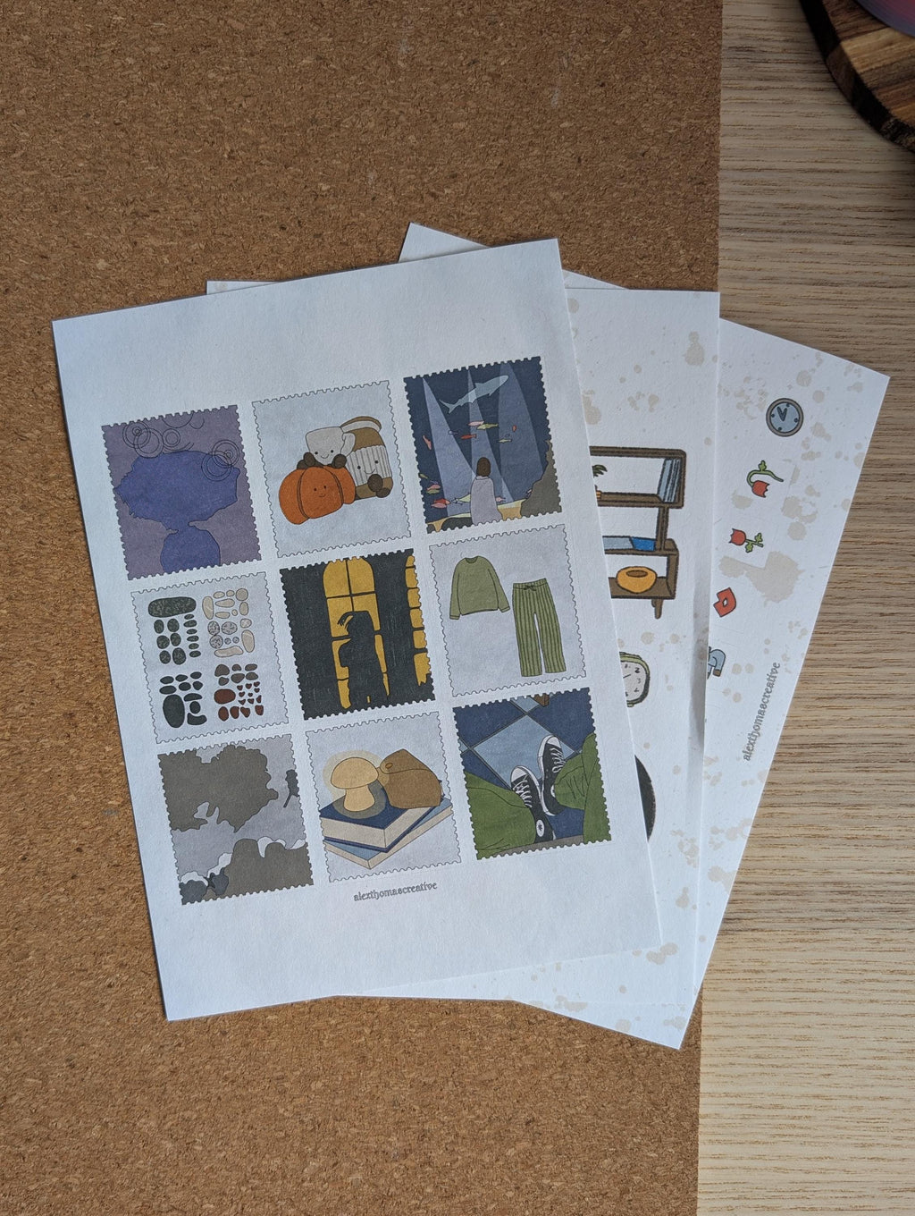 Glimmers sticker sheet